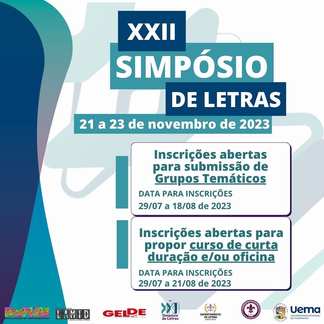 XXII SIMPÓSIO DE LETRAS – UEMA CAXIAS- MA