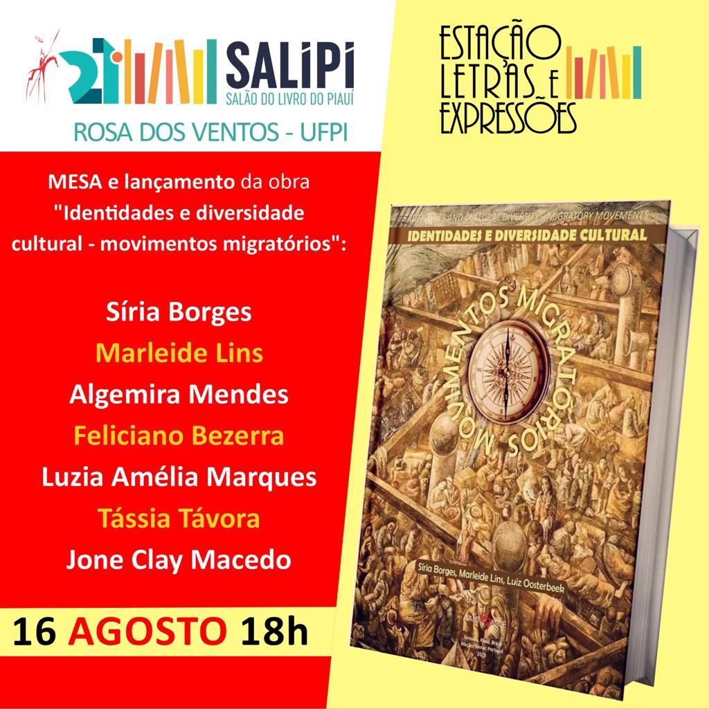 Profa. do PPGLetras-UEMA lança livro em colaboração com outros autores no Salão do Livro do Piauí (SALIPI)